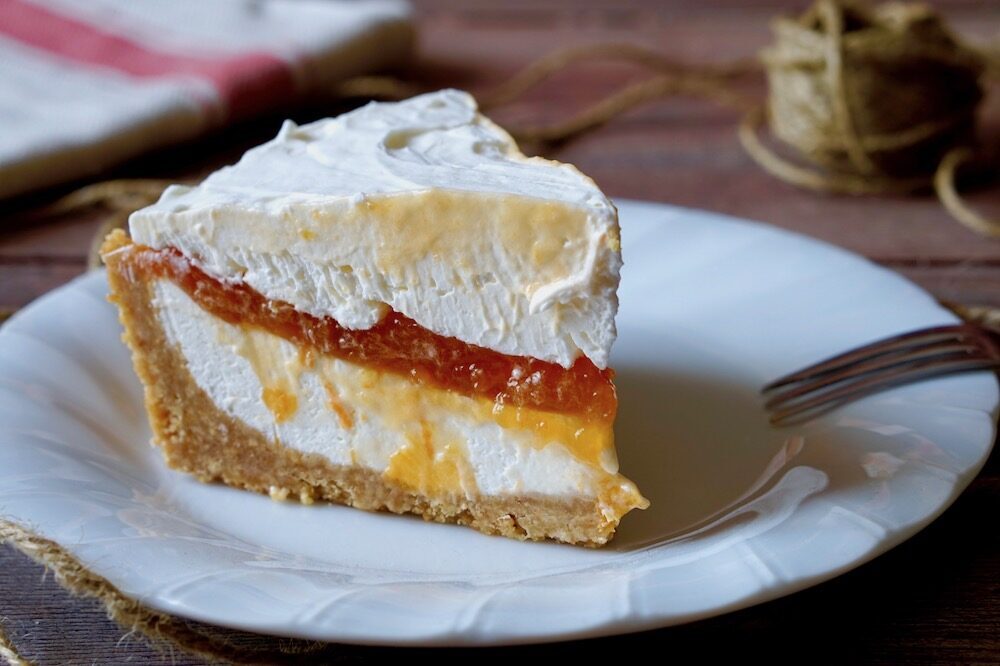 Crostata fredda yogurt e marmellata