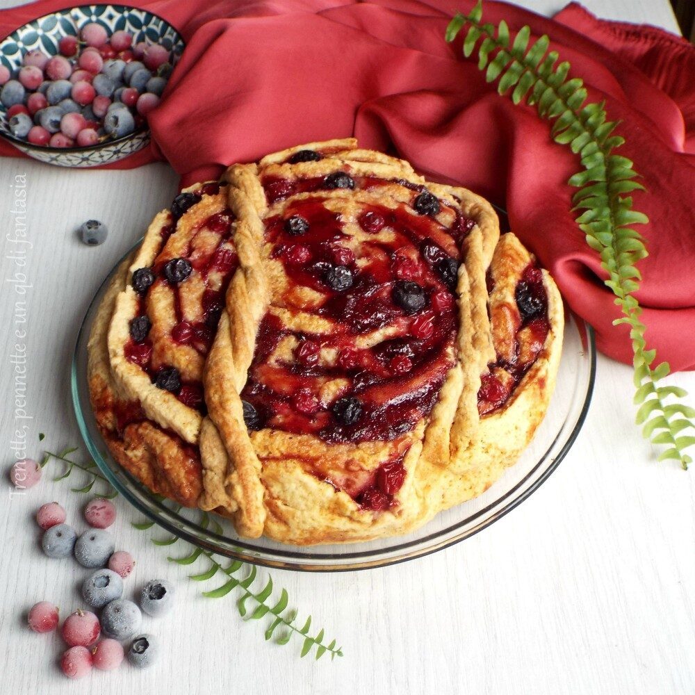 Crostata girella con frutti rossi