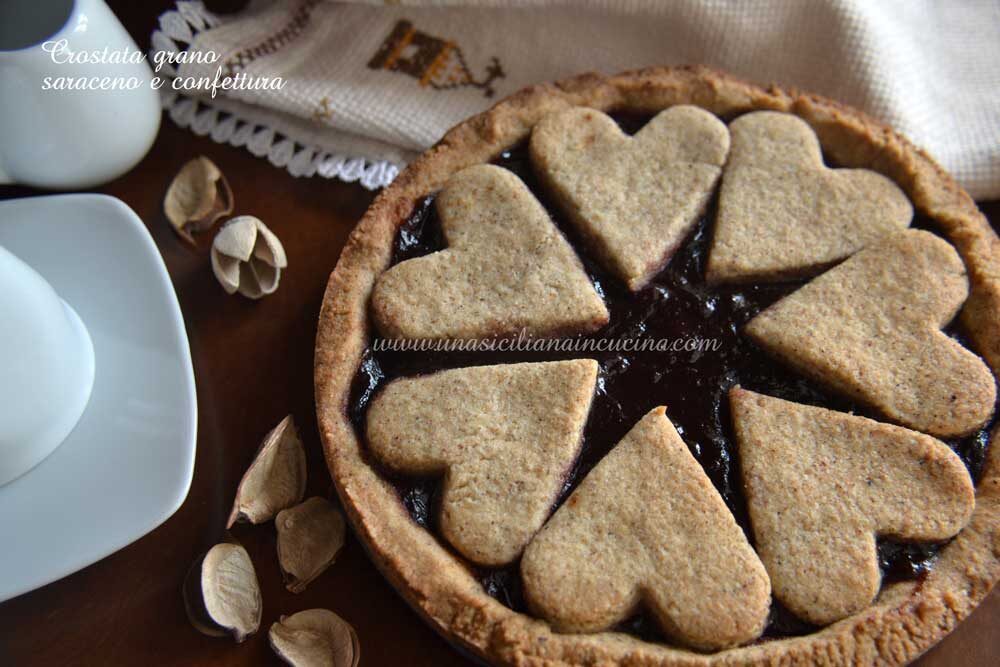 Crostata grano saraceno e confettura