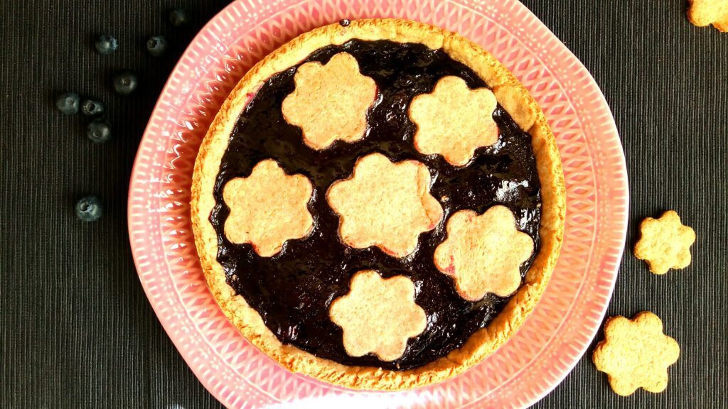 Crostata integrale ai mirtilli