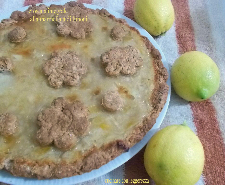Crostata integrale alla marmellata di limoni