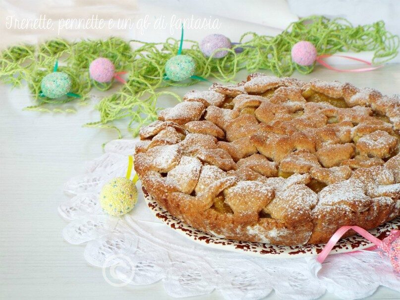 Crostata integrale allo yogurt con mele