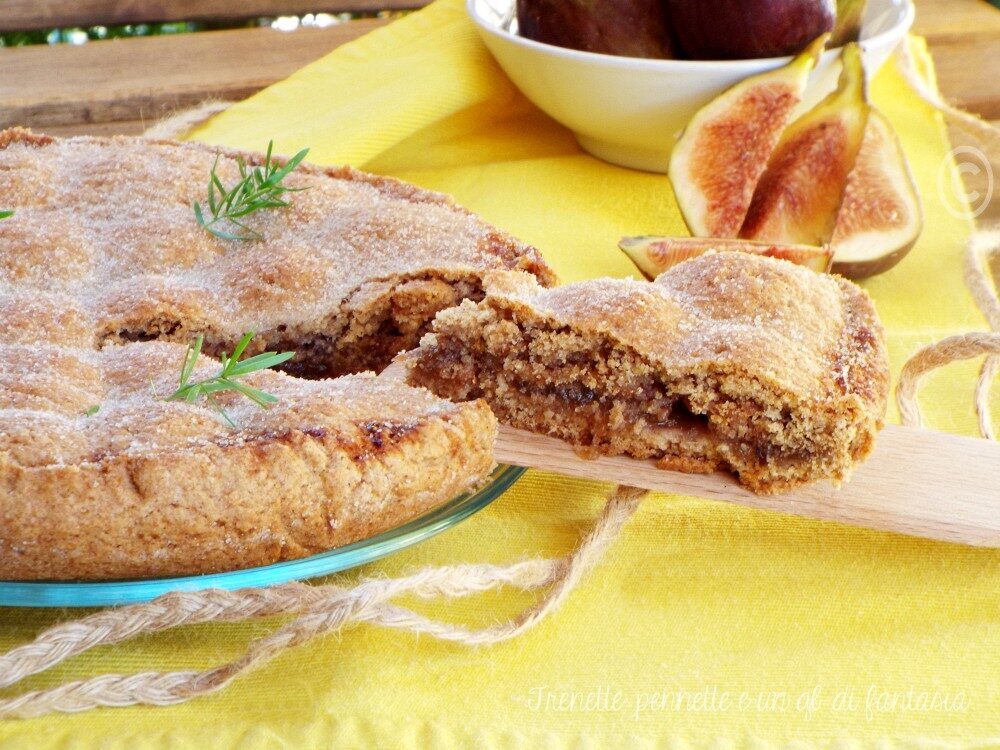Crostata integrale fichi e amaretti
