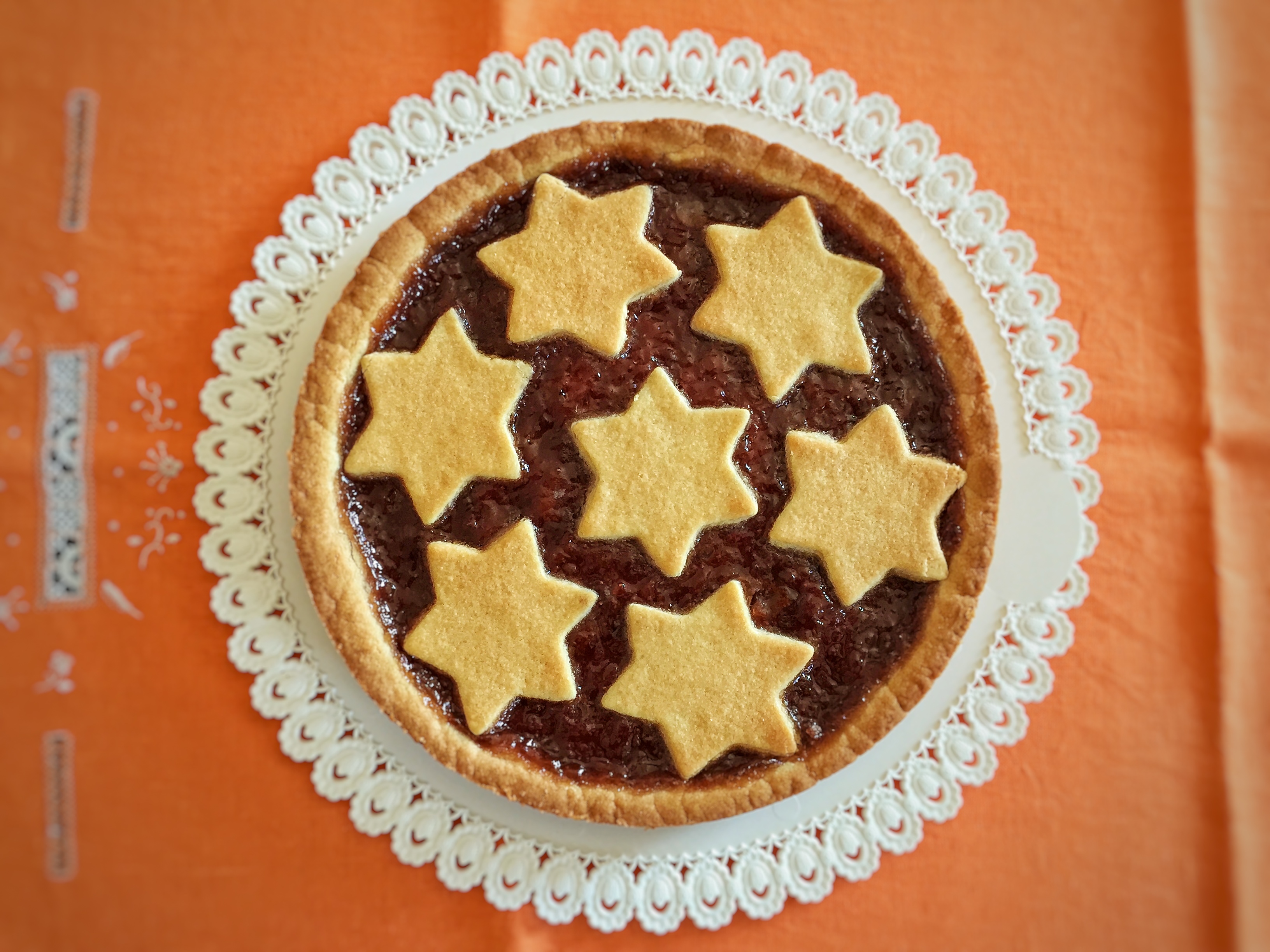Crostata la farro con marmellata di fragole