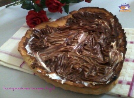 Crostata mascarpone e nutella pasta frolla