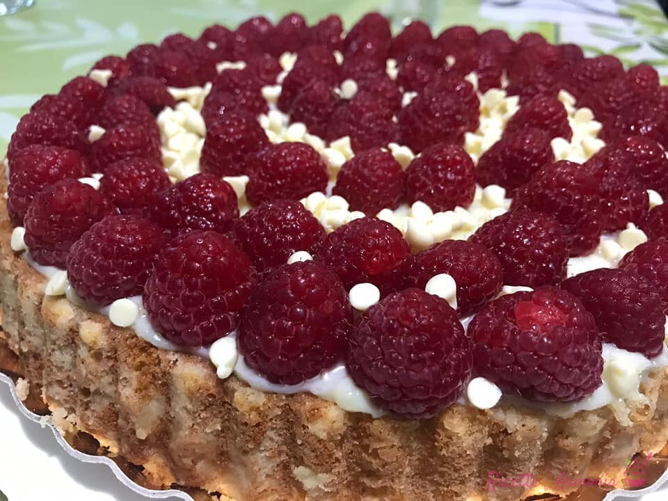Crostata morbida ai lamponi