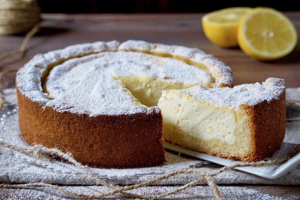 Crostata morbida al limone e ricotta