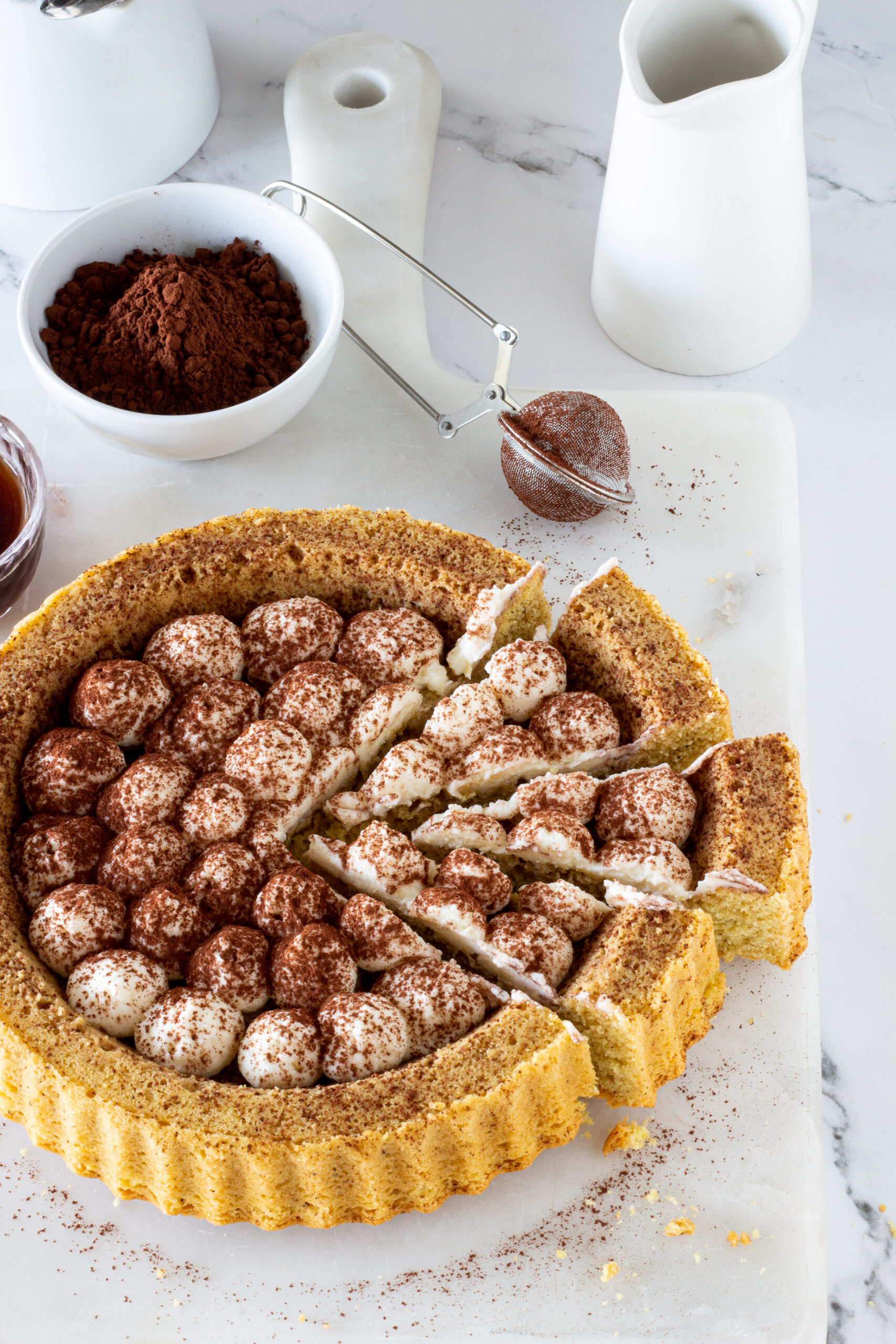 Crostata morbida al tiramisù