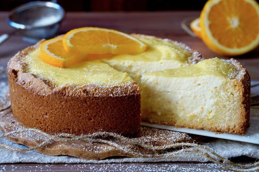 Crostata morbida all’arancia e ricotta