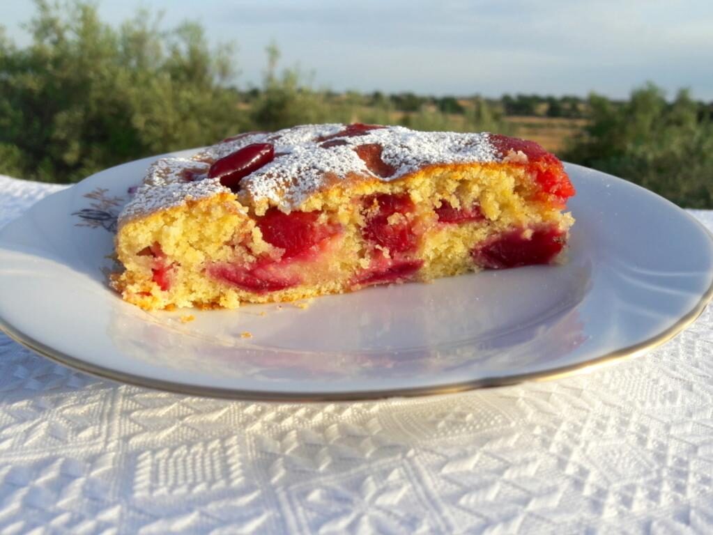 Crostata morbida alle ciliegie fresche!