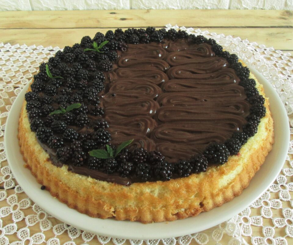 Crostata morbida alle more senza glutine e lattosio