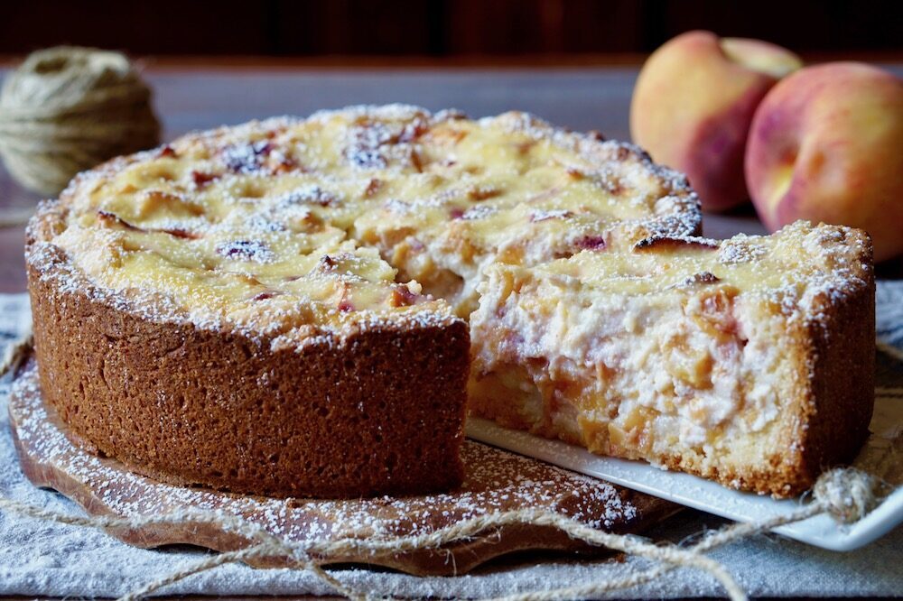 Crostata Morbida alle Pesche e Ricotta