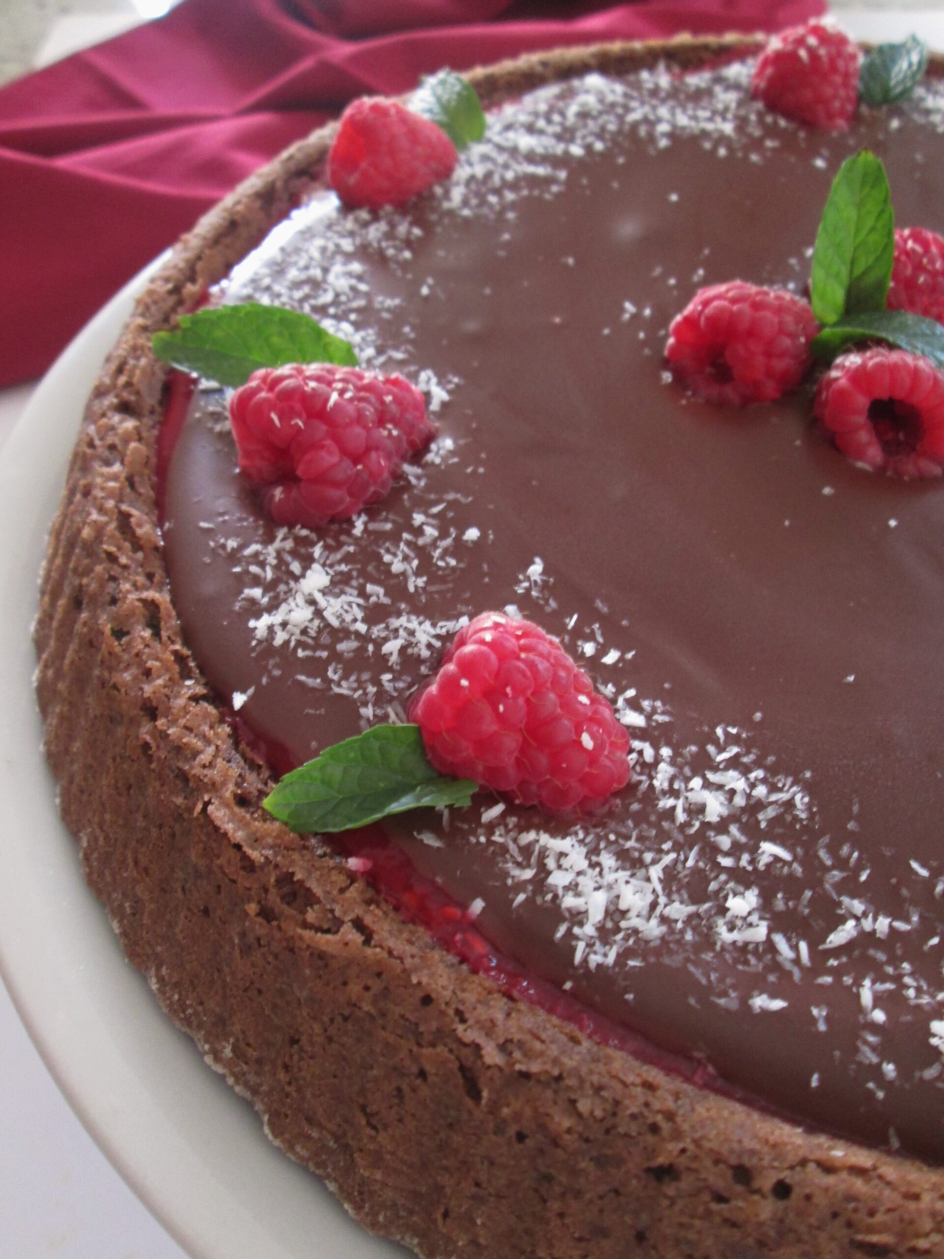 Crostata morbida cocco e cioccolato