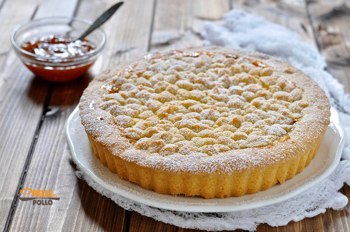 Crostata morbida con confettura di albicocche