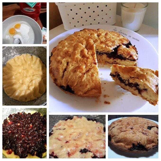 Crostata morbida con confettura di amarene