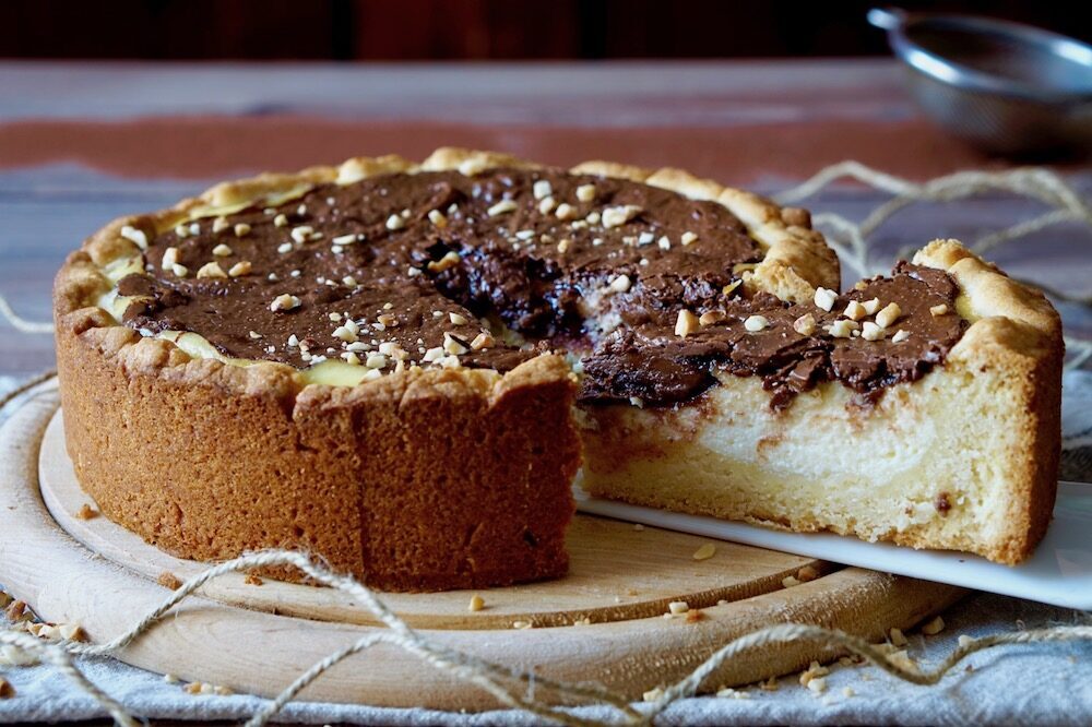 Crostata morbida con ricotta e nutella