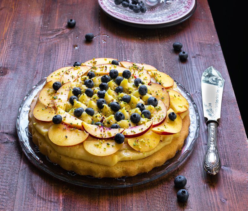 Crostata morbida crema e frutta