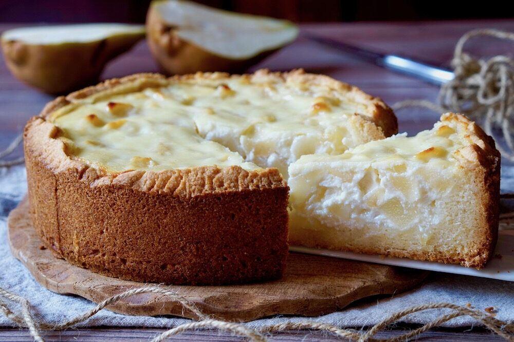 Crostata morbida ricotta e pere