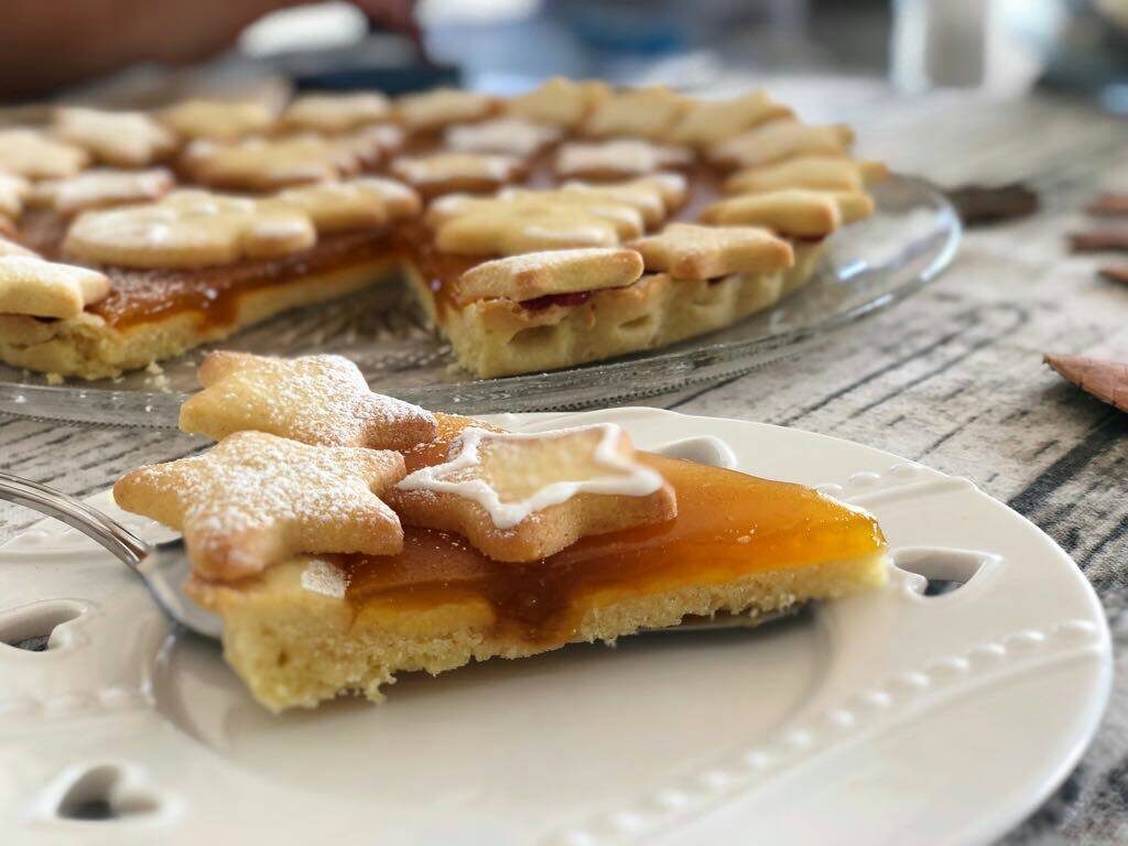 Crostata natalizia all’albicocca