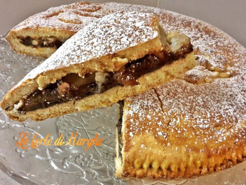 Crostata pere e cioccolato