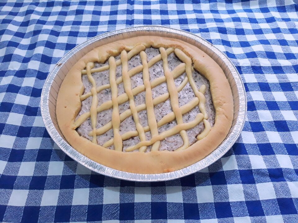 Crostata ricotta, cioccolato e pera
