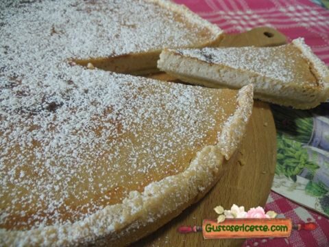 Crostata ricotta e uva fragola
