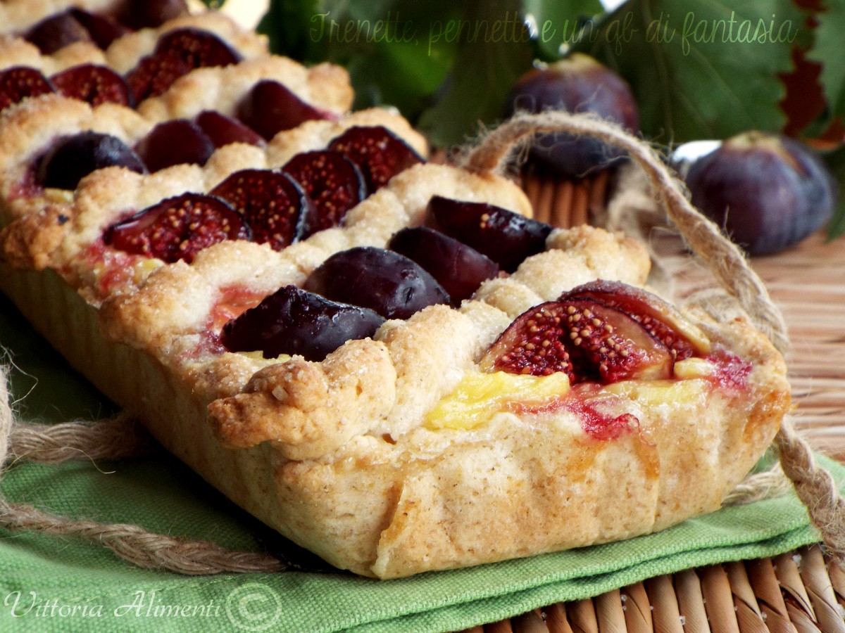 Crostata rustica crema e fichi