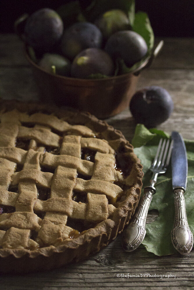 Crostata rustica di farro e fichi