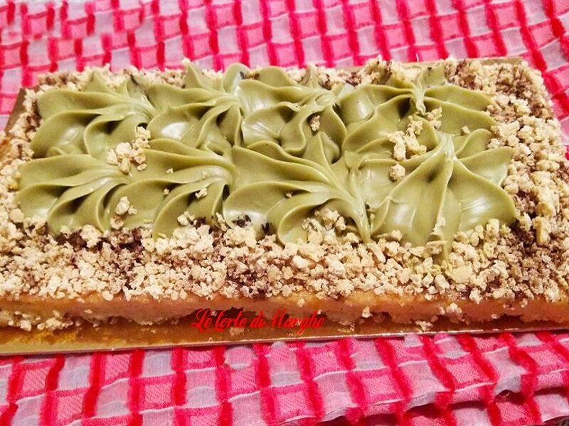 Crostata sablèe al pistacchio e amaretto
