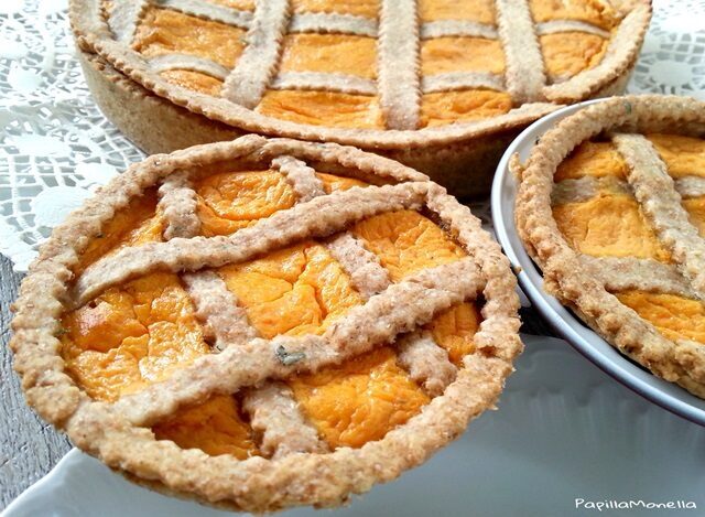 Crostata salata con crema di peperoni