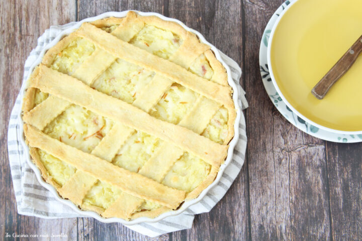 Crostata salata con stracchino e patate