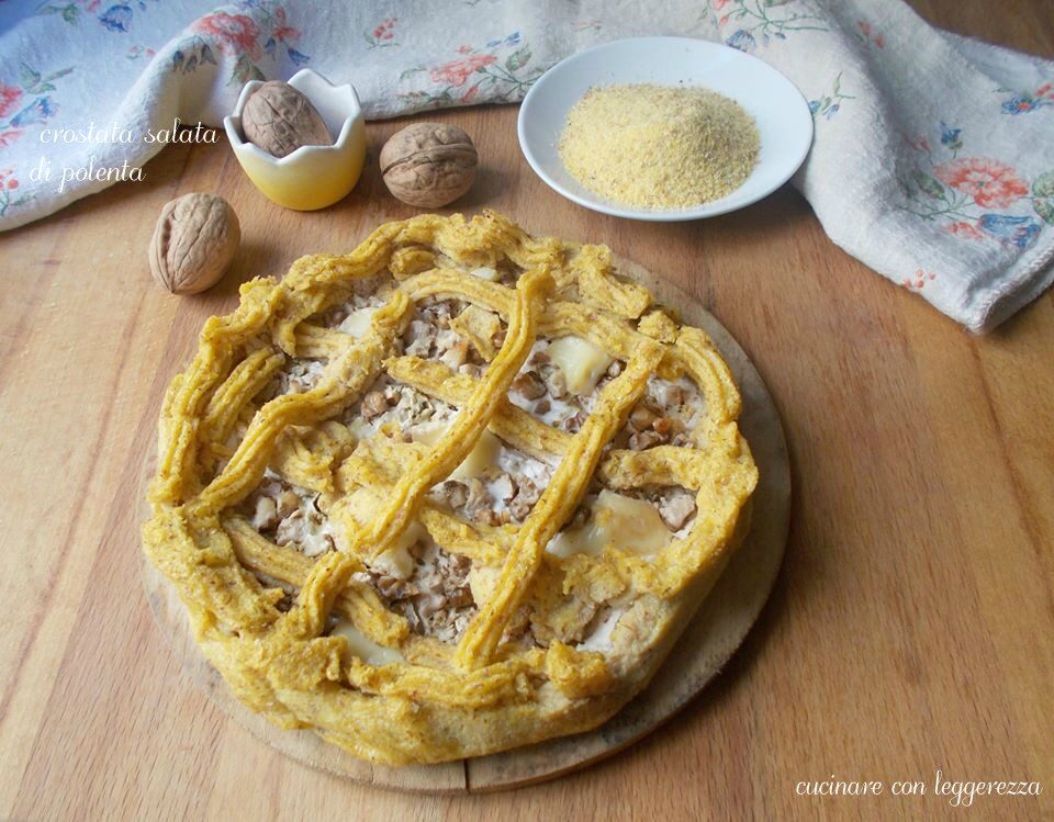 Crostata salata di polenta
