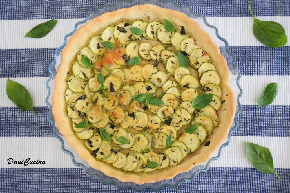 Crostata salata di zucchine (senza uova)