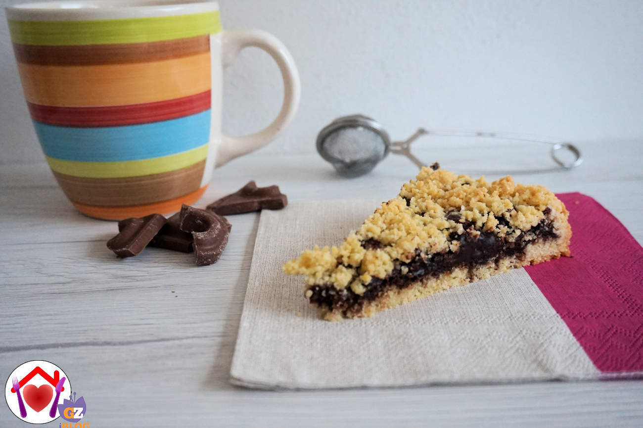 Crostata sbriciolata al cioccolato fondente