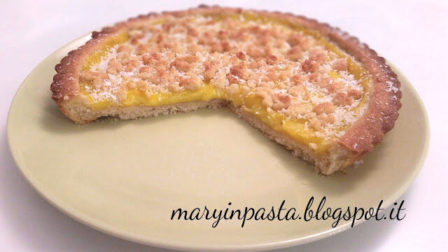 Crostata senza burro con crema al latte di cocco