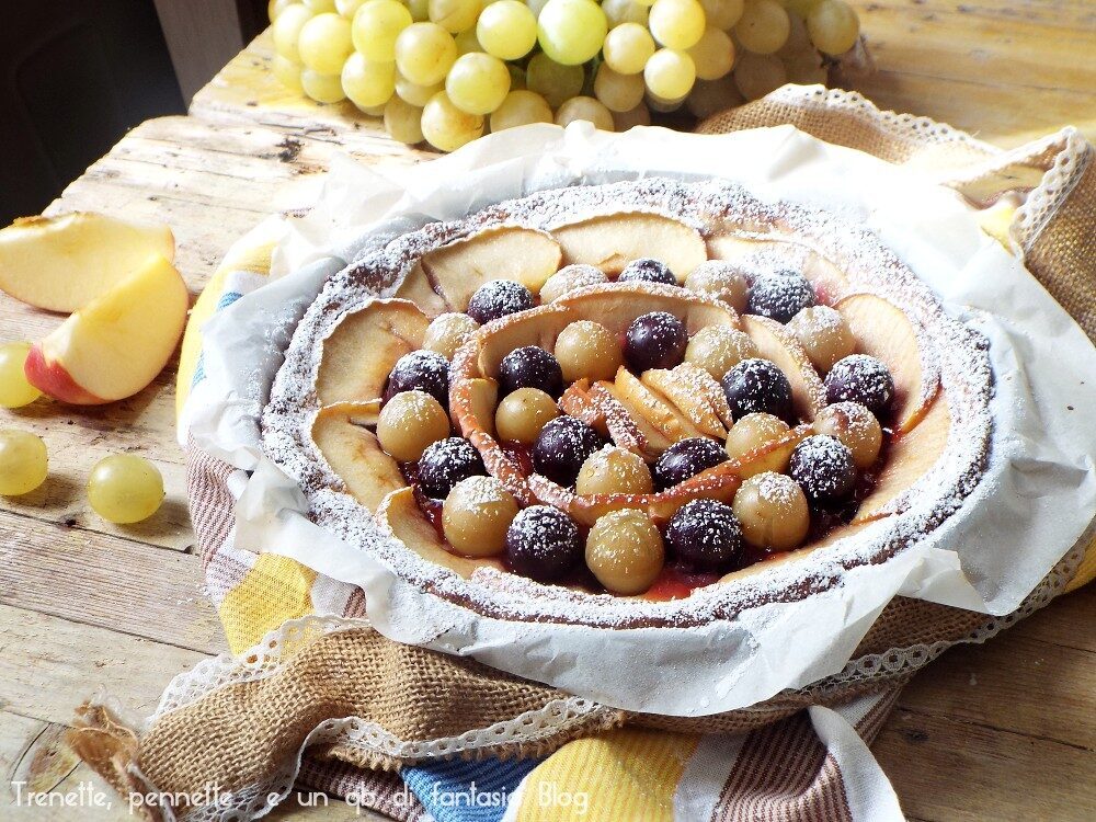 Crostata settembrina con frolla al cucchiaio al sapore di sciroppo d’acero