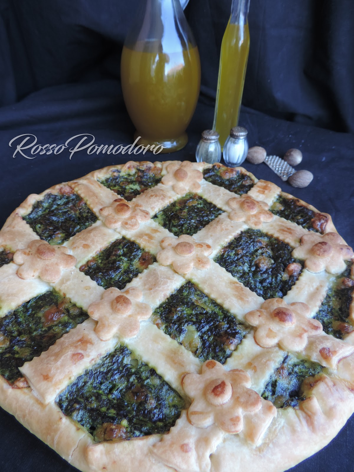 Crostata spinaci ricotta e mozzarella