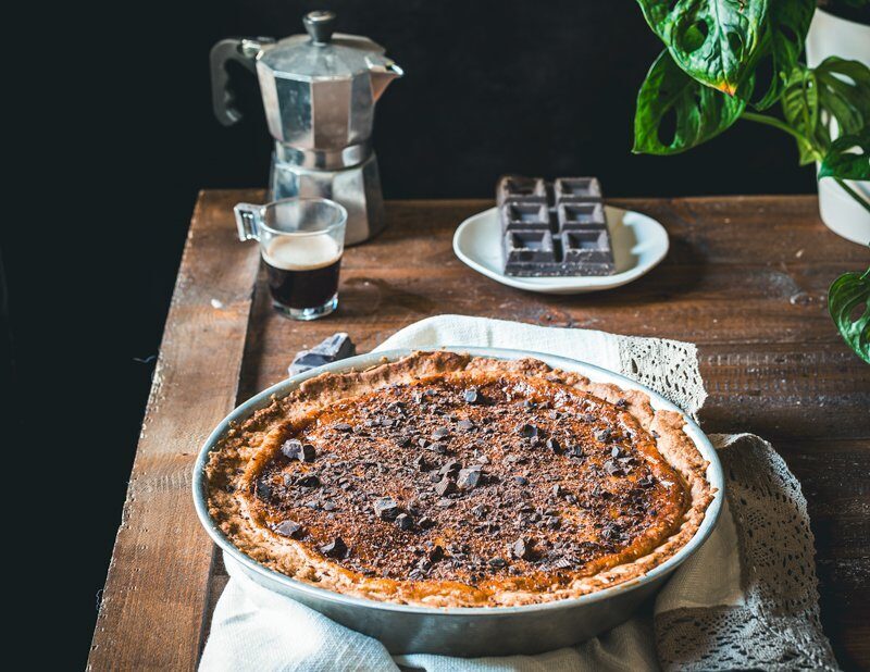 Crostata tiramisù cotta in forno