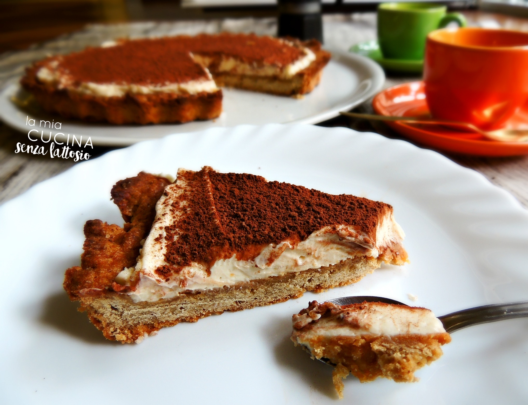 Crostata tiramisù senza lattosio