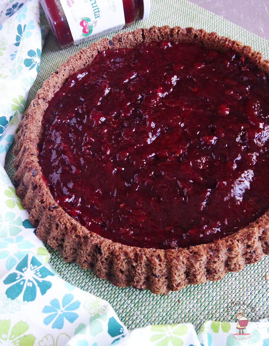 Crostata vegan alla confettura di ciliege