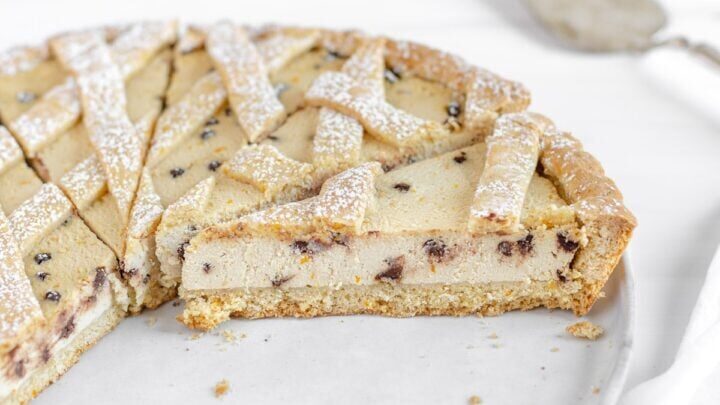 Crostata vegana ricotta e cioccolato