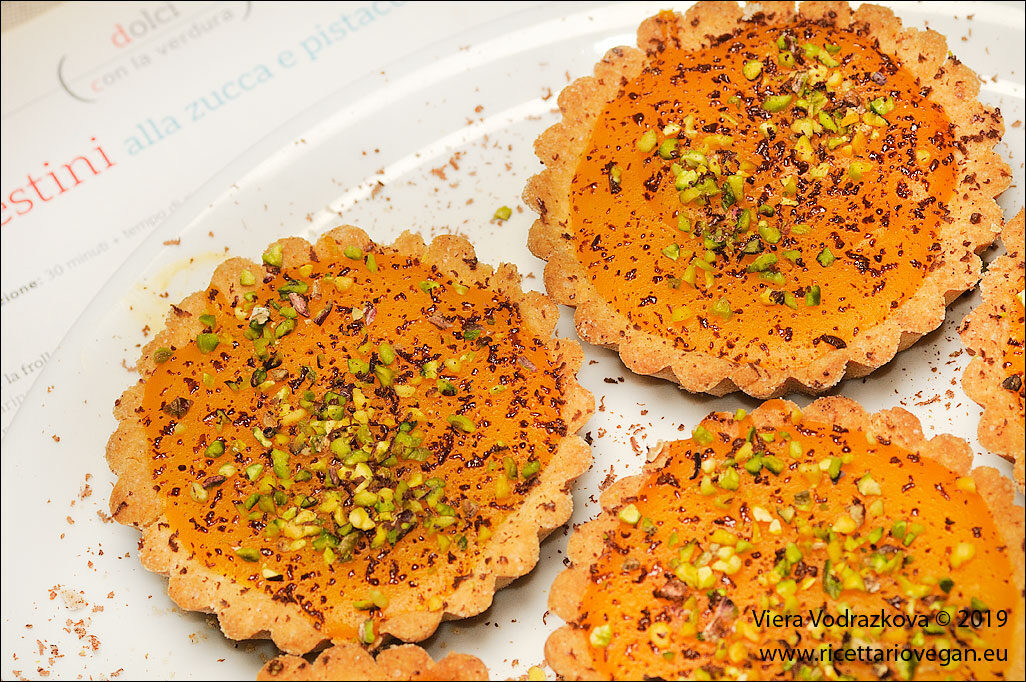 Crostatine alla zucca e pistacchi senza glutine