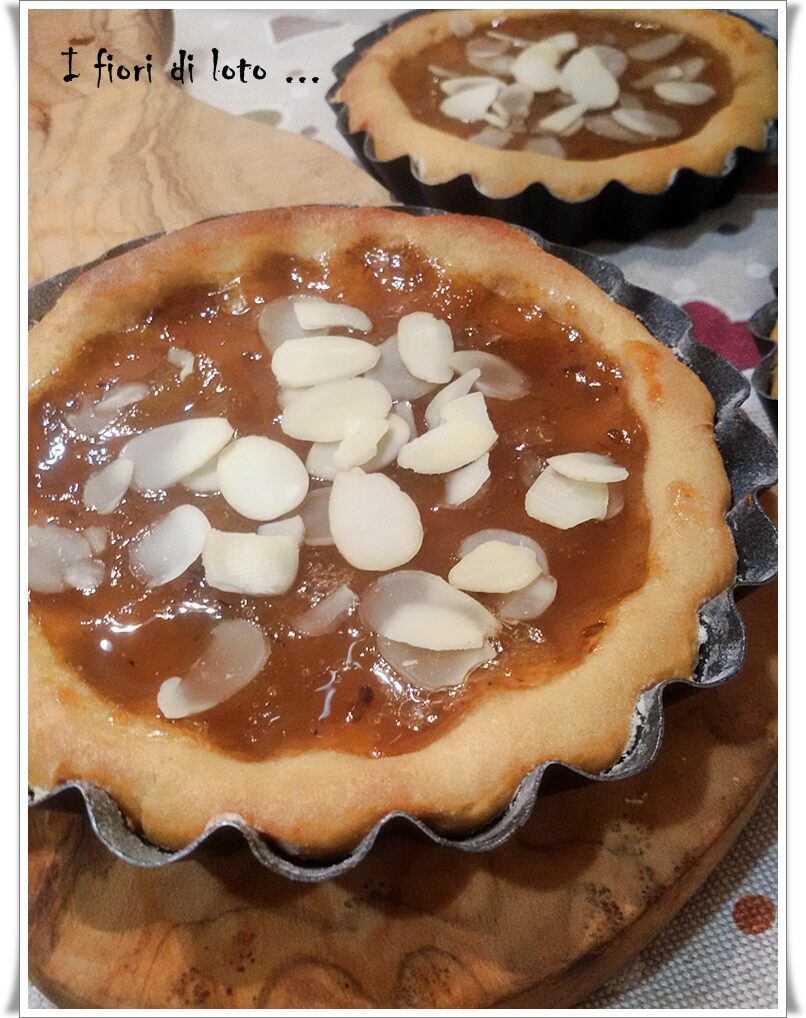 Crostatine con frolla al malto (senza zucchero)