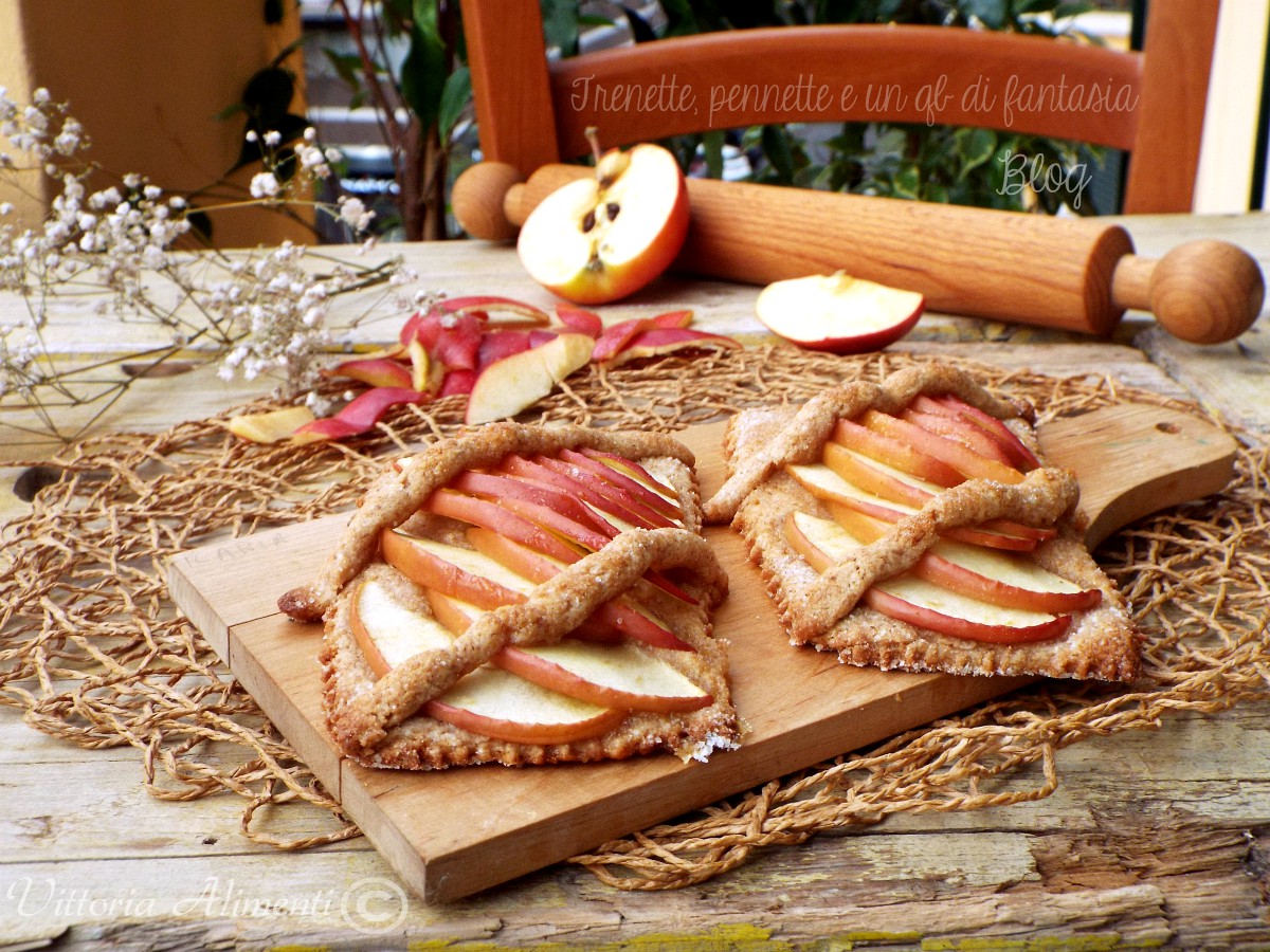 Crostatine integrali alle mele