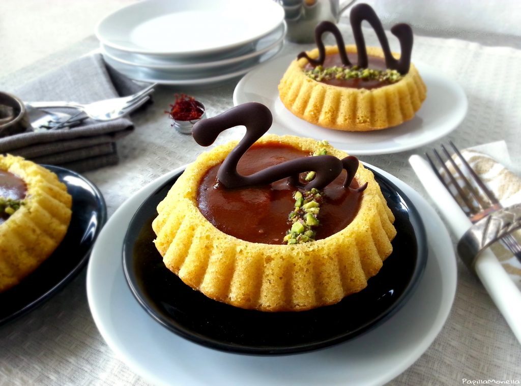 Crostatine morbide allo zafferano e Goji