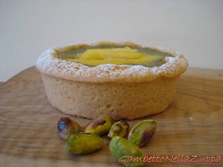 Crostatine pistacchio e pere