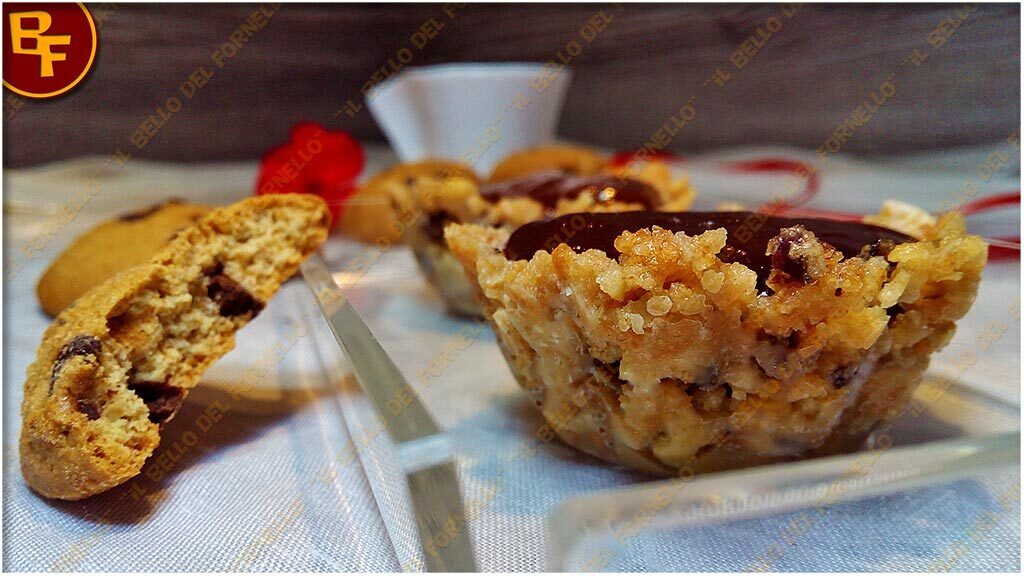 Crostatine senza cottura con cioccolato