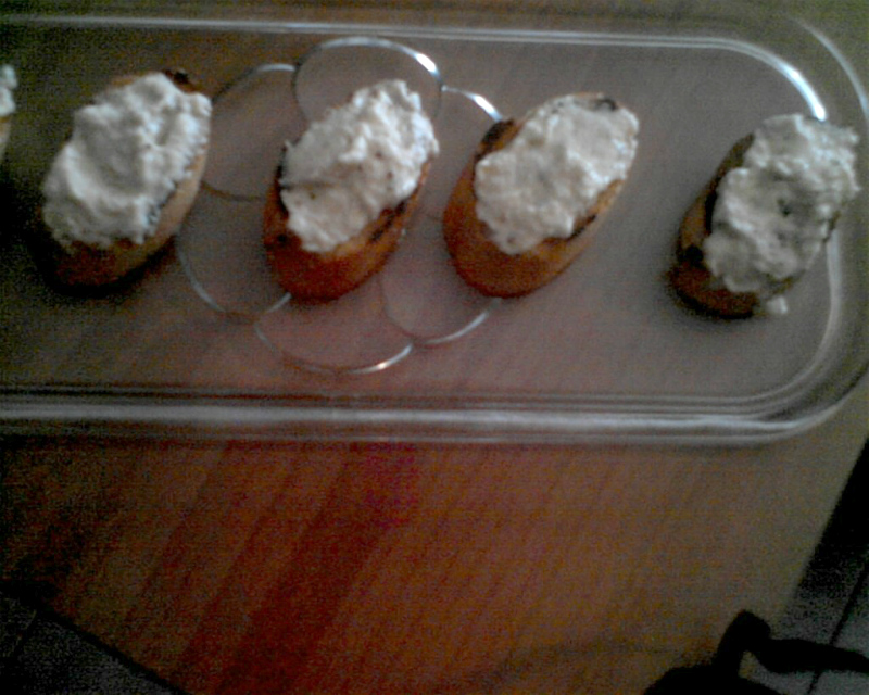 Crostini alla melanzana