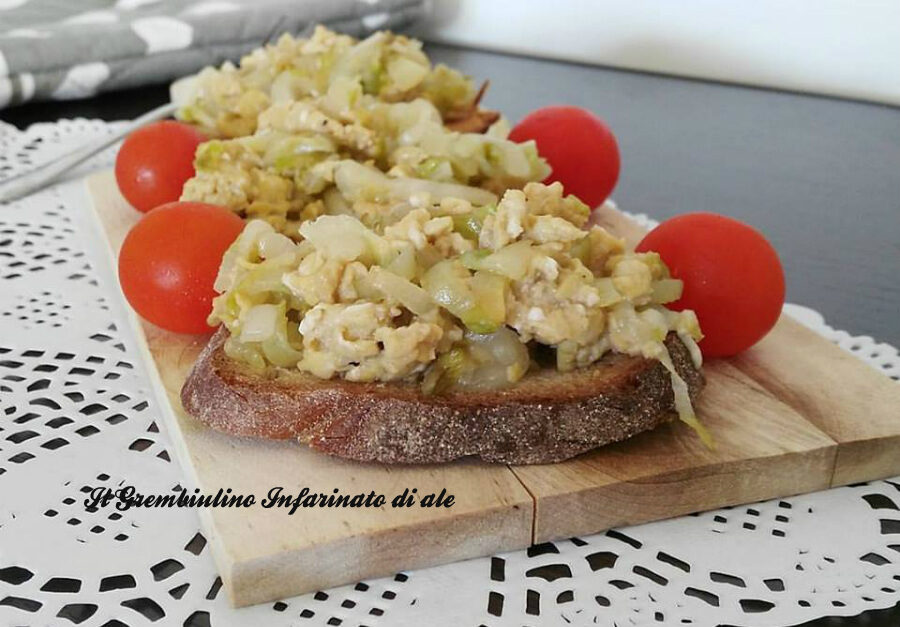 Crostini belga e uova