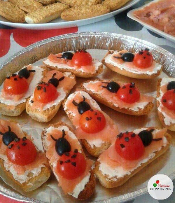 Crostini coccinella